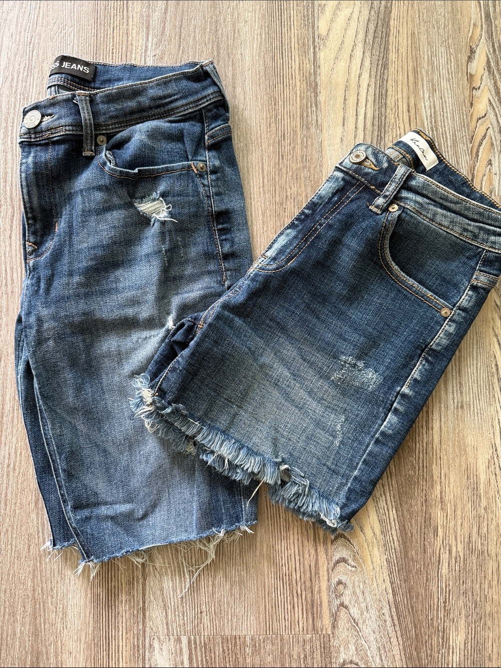 Women’s Distressed Denim Shorts